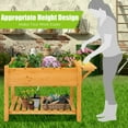 thumbnail image 6 of Gymax Raised Garden Bed Elevated Planter Box Kit w/8 Grids & Folding Tabletop, 6 of 10