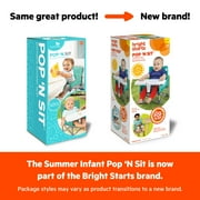 Bright Starts Pop 'N Sit Portable Booster, Pink, Infant to Toddler