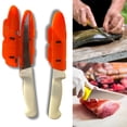 thumbnail image 5 of Blade Guard Knife Blade Protectors Chef’s Set Made in USA, Orange, 5 of 7