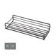 thumbnail image 2 of Estanterías de pared para baño sin taladro – organizador rectangular metálico, soporte adhesivo para ahorrar espacio, artículos de aseo y almacenamiento en la cocina, acero al carbono, negro/blanco, 2 of 6
