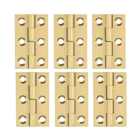 

6PCS Heavy Duty Door Hinge Copper Mute Hinge for Furniture Home Door (1.5inch)