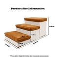 FunChaos Foldable Pet Stairs, Dog Steps for Bed for Small and Medium