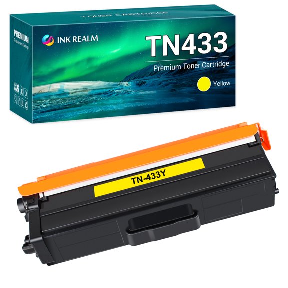 TN433 Compatible Toner Replacement for Brother TN-433Y High Yield (Yellow, 1-Pack)