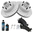 thumbnail image 2 of TRQ Front Semi Metallic Brake Pad & Performance Rotor Kit w/Chemicals BKA17084 Fits select: 1970-1978 PONTIAC FIREBIRD, 1970-1978 CHEVROLET CAMARO, 2 of 6