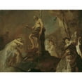 thumbnail image 3 of Joseph Winterhalder the younger 18x15 Black Modern Framed Museum Art Print Titled - The Baptism of Christ (1766-1767), 3 of 5