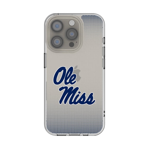 Ole Miss Rebels Linen Logo iPhone Clear Case