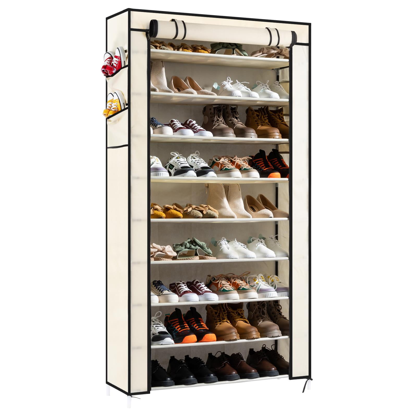 Plastic Shoe Rack Storage Organizer Cabinet Multifunctional Furniture  Shoemaker Zapateras Para Ahorrar Espacio Showcase - AliExpress