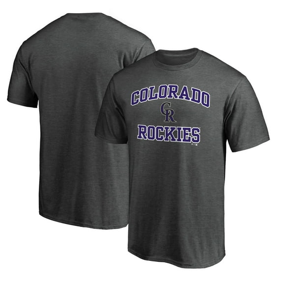 Men's Charcoal Colorado Rockies Heart & Soul T-Shirt