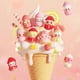 thumbnail image 4 of Skullpanda Dimoo Labubu Strawberry Series Pop Bean Mini Anime Figure Limited Edition Ornament Doll Kid Toy Birthday Gift, 4 of 5