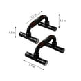 thumbnail image 4 of Push Up Bars Strength Training - Workout Stands With Ergonomic Push-up Bracket Board with Non-Slip Sturdy Structure Portable for Home Fitness Training, Push Up Stands Handle for Floor Workouts, 4 of 4