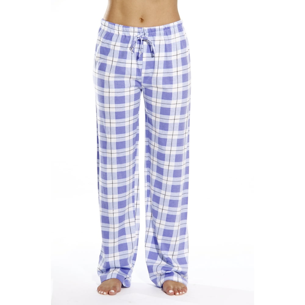 Just Love - Just Love Plaid Pajama Pants Cotton Jersey (Periwinkle ...