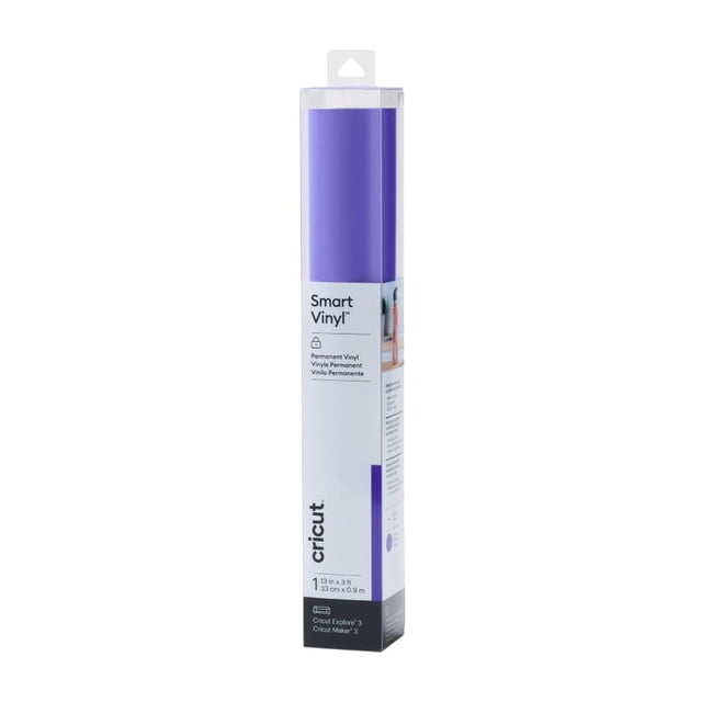 Rollo de vinilo permanente inteligente Cricut para manualidades, morado, 33 x 91 cm