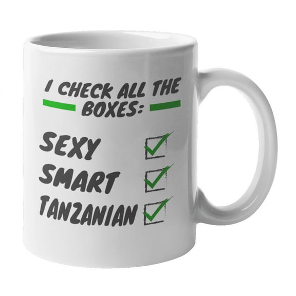 Smart Tanzanian, Tanzania East Africa African Themed Coffee & Tea Gift Mug (11oz)