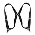 thumbnail image 5 of Segolike 2x Casual Men Women Suspenders Elastic Y Back Adults Back Belt Comfortable Clip Buttons Pants Suspender for Wedding Party Orchestra Gray Black, 5 of 8