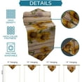 thumbnail image 6 of Triangle Table Runners Long Blooming Sunflowers Dresser Scarves Table Decoration for Wedding Party/Graduation Ceremony/Banquet Rustic Wooden Board, 6 of 7