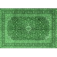 thumbnail image 1 of Ahgly Company Indoor Rectangle Medallion Emerald Green Traditional Area Rugs, 2' x 3', 1 of 4