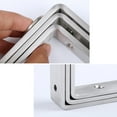 thumbnail image 1 of 4pcs L Bracket Corner Braces Joint Angle Brackets Wall-mounted Bench Shelf Support Heavy Duty Furniture Hardware Rack 150*100*24*4mm, 1 of 9