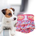 thumbnail image 3 of Pet Sanitary Pant High Absorbency Leak-Proof Fastener Tape Fixing Breathable Puppy Diapers for Female Dogs Purple XS, 3 of 13
