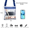 thumbnail image 4 of Clear Crossbody Bag, EEEkit Stadium Approved Clear Shoulder Bag, Waterproof PVC Messenger Bag for Sports Games, Concerts, 4 of 6