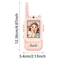thumbnail image 3 of Walkie-talkies para niños, 2 unidades con pantalla, recargables, para edades de 3 a 12 años, con cambiador de voz y videochat real, de largo alcance, para niños, 3 of 6
