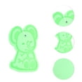 thumbnail image 3 of Unique Bargains 1 Pc Cartoon Bath Brush Body Scrubber for Bathroom 4.53"x2.76"x1.1" Green, 3 of 7