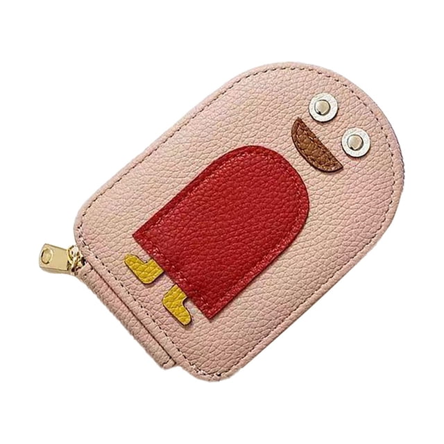Cute Penguin Design Vertical Card Holder For Licenses And Credit Cards Adorable Home Textile Storage Organizer With Unique Litchi Pattern Idea