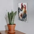 thumbnail image 7 of JEUXUS Chickens Bird Rooster Metal Art Hanging Sign 8x12in, 7 of 7
