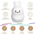 thumbnail image 5 of Atlanti | Sweet Ponies Baby Night Light Rabbit - Kids Night Light - Toddler, 5 of 9