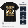 thumbnail image 5 of Old and Wise Funny Rooster Graphic T-Shirt for Men, Faith Humor Quote Tee, Unisex Cotton Crewneck, 5 of 9
