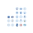 thumbnail image 3 of Juguetes De Doctor Medicina Rol Para Niños Con Caja 33 Pcs BLANCO AZUL, 3 of 5
