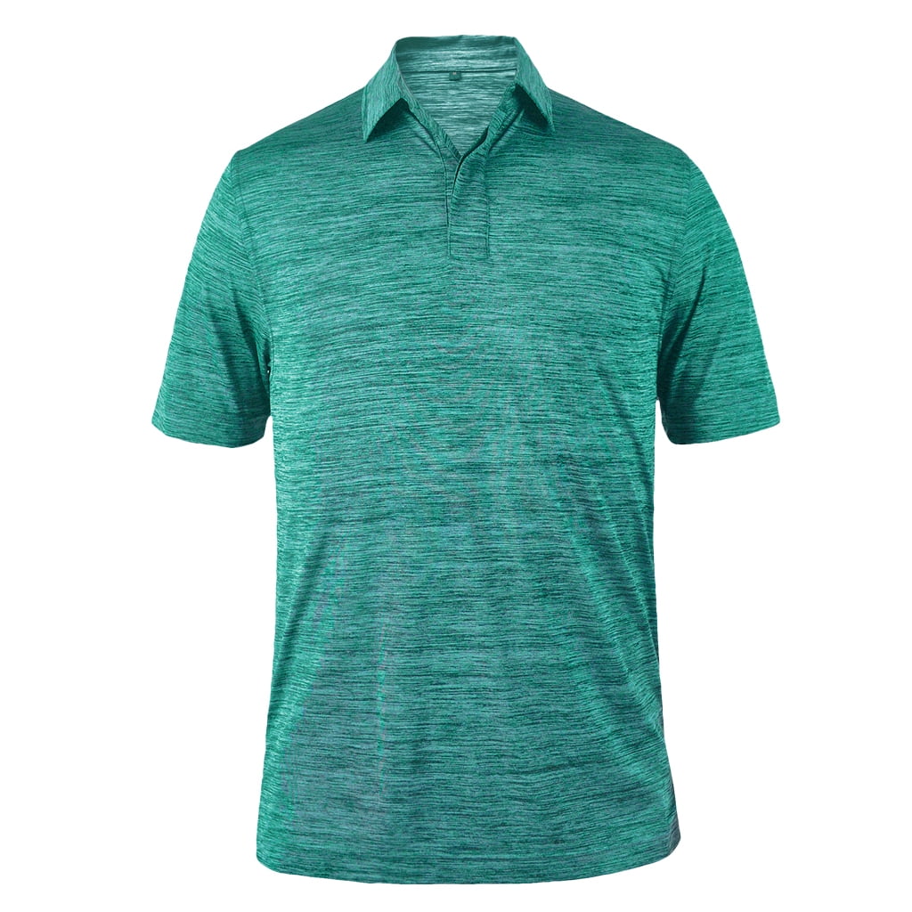 Monterey Club Men's Lightweight Heather Melange Jersey Golf Golf Polo Shirt 3021