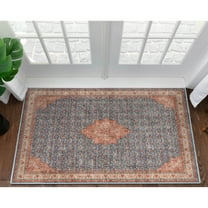 Well Woven Asha Lilith Vintage Oriental Blue Red 3'11" x 5'3" Area Rug