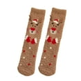 thumbnail image 2 of Chaussettes Chaudes en Peluche Tissée Automne Hiver Noël Corail pour la Maison, 2 of 3