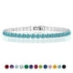 thumbnail image 1 of JeenMata 11 TCW Diciembre de corte redondo - Topacio azul - Pulsera de tenis con piedra natal para mujer en diseño de eternidad - Chapado en oro blanco, Mujer, Adulto, 1 of 6