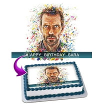 House M.D Edible Cake Image Topper Personalized Picture 1/4 Sheet (8"x10.5")