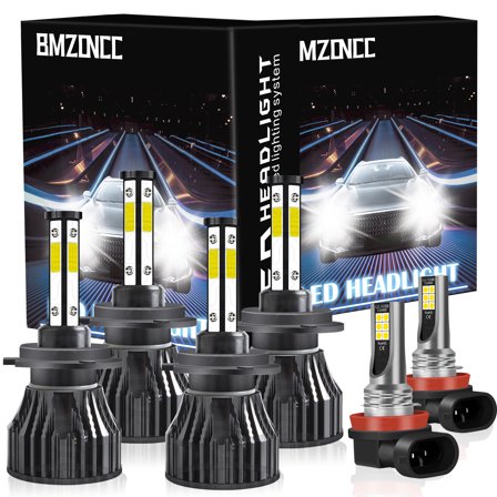 For BMW 328i 2007-2016 LED Headlight Bulbs Kit H7 Hi/Lo Beam H11 Fog Light