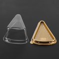 Clear Plastic Cake Slice Containers 100pcs Disposable Individual Cake