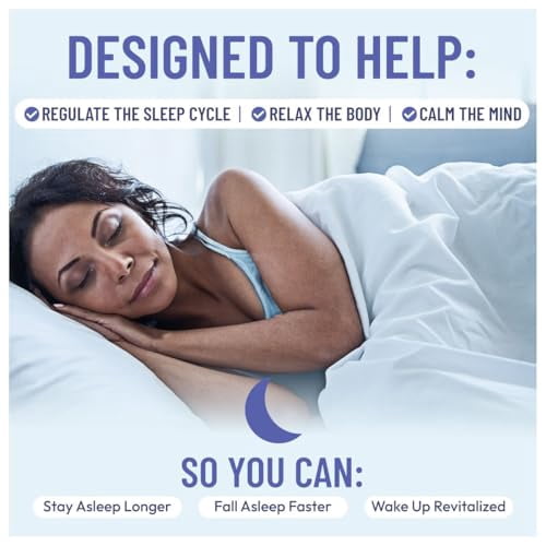 Somulin Nighttime Sleep Aid - Natural Sleep Supplement for Adults, 60 Count