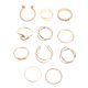 thumbnail image 5 of UPGRATOR 10Ud Anillos De Aleación Dorados Ajustables Para De Con Abierto, 5 of 7