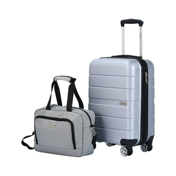 Maleta de Mano de 20 Pulgadas Rigida Expandible Con Neceser Impermeable Carry On