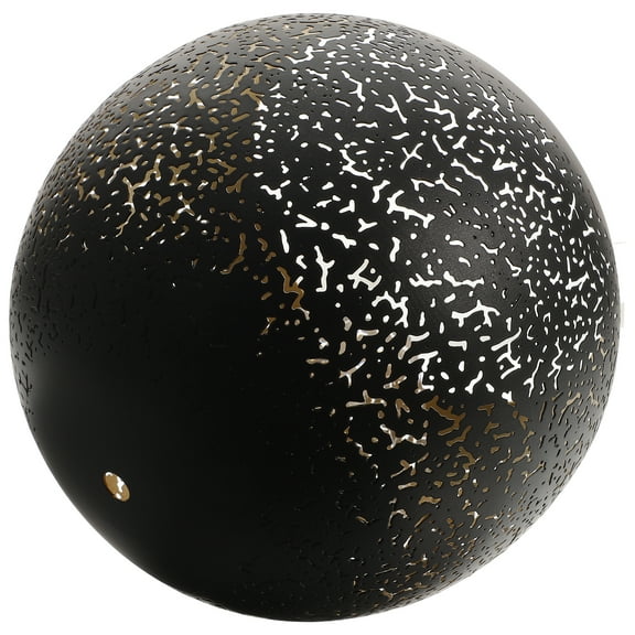 Hemoton  Pendant Light Fixture Wrought Iron Hollow Lampshade Home Decor Vintage