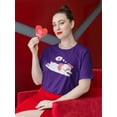 thumbnail image 2 of Relaxing Pug In Love T-Shirt Women -Smartprints Designs, Female Medium, 2 of 4