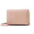 thumbnail image 1 of Sonducket Carteras de mujer Color sólido PU cuero tarjetero corto cremallera monedero AntlerDecor bolso moneda foto bolsa gran capacidad Carteras Caqui, 1 of 6
