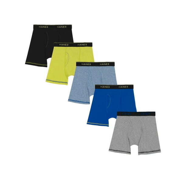 Hanes Hanes Boys Underwear, 5 Pack Tagless Cool Comfort Boxer Briefs