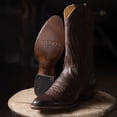 thumbnail image 7 of Women's Stetson Nora Leather Boots Snip Toe Handcrafted Chocolate, 7 of 7