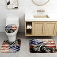 thumbnail image 5 of 4PCS Vintage Motorcycle Shower Curtain Set, Gas Station Motocross Motorbike Bike Sports Man Cave Bathroom Decor Waterproof Fabric Shower Curtain Non-slip Bath Mat Toilet Rug, Motorcycle Garage, 5 of 7