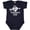 Navy Blue, variant on Inktastic My First Valentine's Day with White Heart and Arrow Boys or Girls Baby Bodysuit