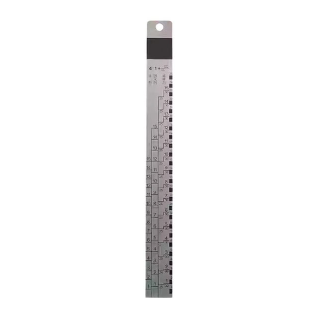 Elodie Car Paint Measuring Scale Mixing Ruler Aluminium Alloy Paint Measuring Stick C