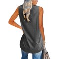 thumbnail image 2 of Sherrylily Summer Women V Neck Tank Tops Loose Casual Sleeveless Shirts Tunic Fashion Tops, 2 of 6
