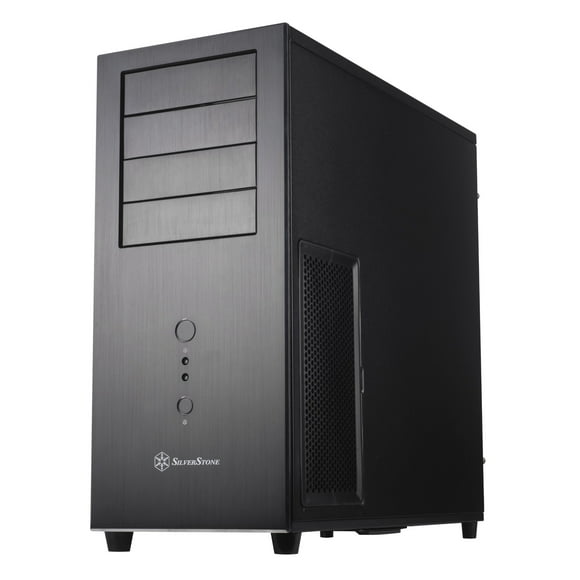 SilverStone Technology ATX Computer Case with Aluminum Front Panel SST-TJ04B-E-USA